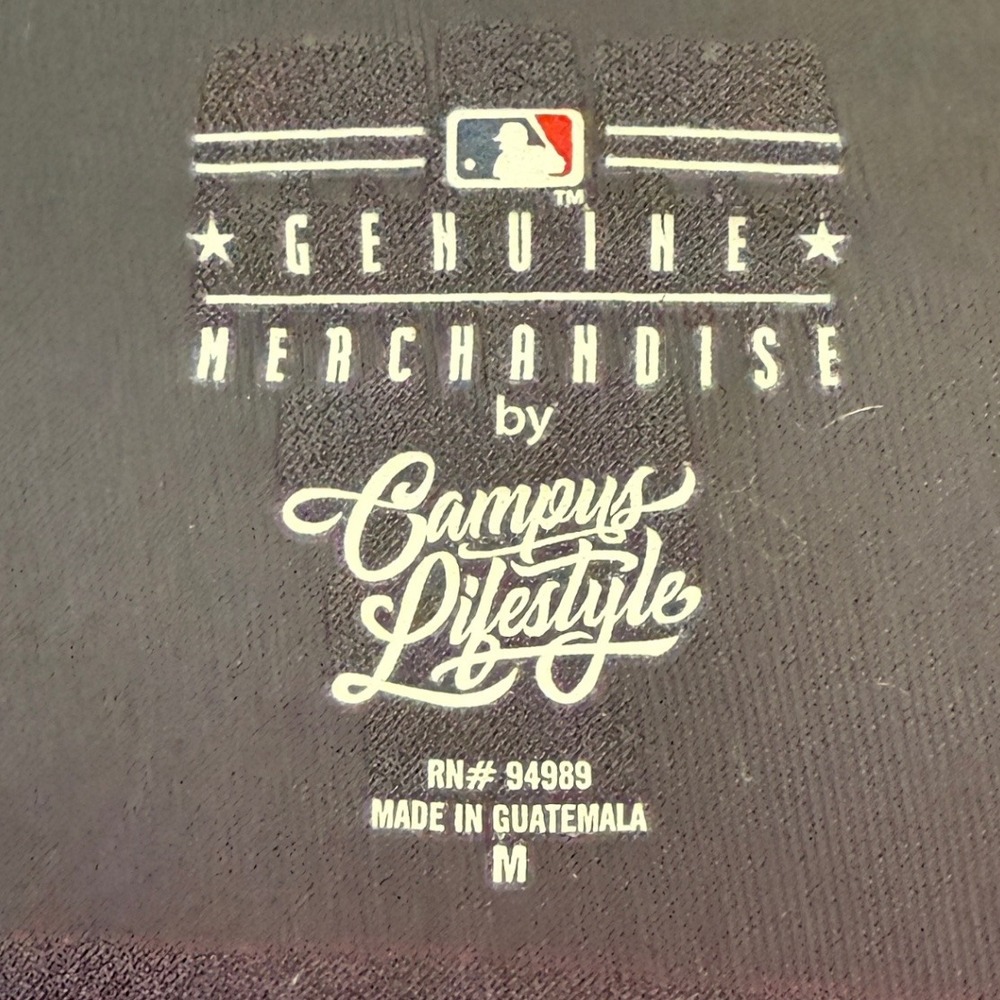 Boston Red Sox MLB Campus Lifestyle Womens Navy Blue Tee Shirt Sz M Criss Cross - Picture 3 of 6